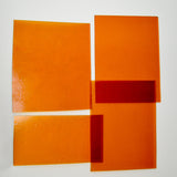 Orange Glass Sheets - Set of 4