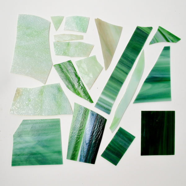 Green Glass Piece Bundle