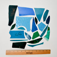 Blue + Green Glass Piece Bundle