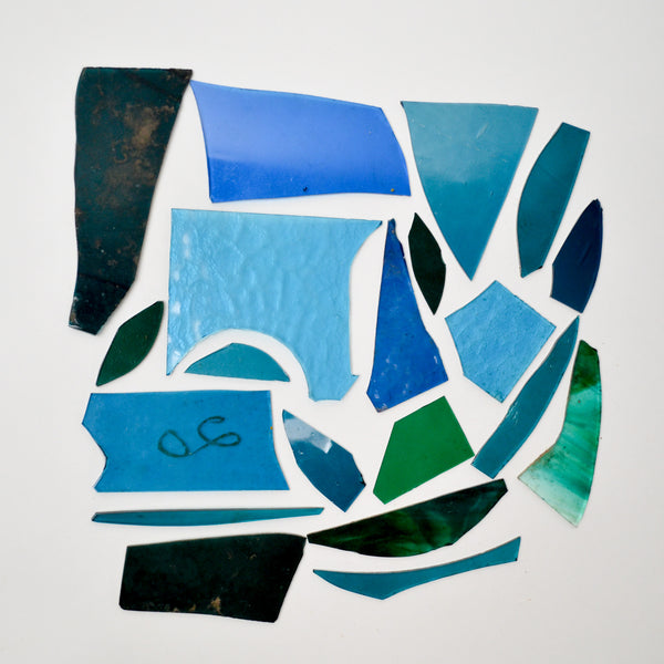 Blue + Green Glass Piece Bundle