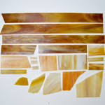 Yellow + Orange Glass Piece Bundle