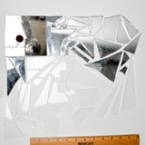 Clear + Silver Glass Piece Bundle
