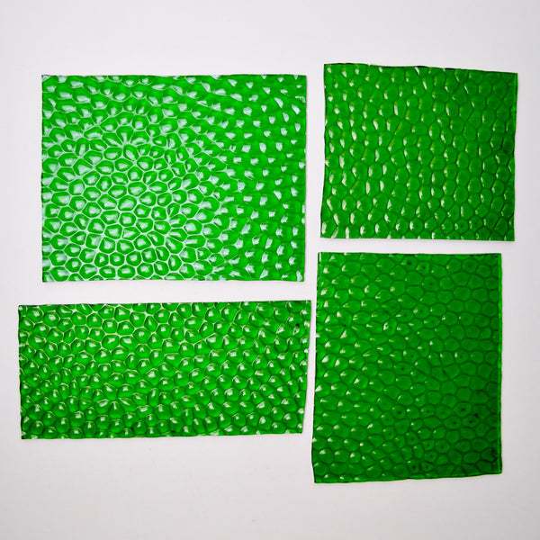 Green Glass Sheets - Set of 4