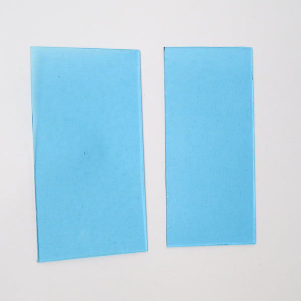 Light Blue Glass Sheets - Set of 2