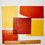 Orange + Yellow Glass Sheets