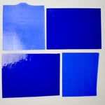 Blue Glass Sheets - Set of 4