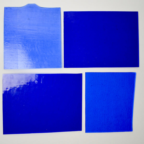 Blue Glass Sheets - Set of 4