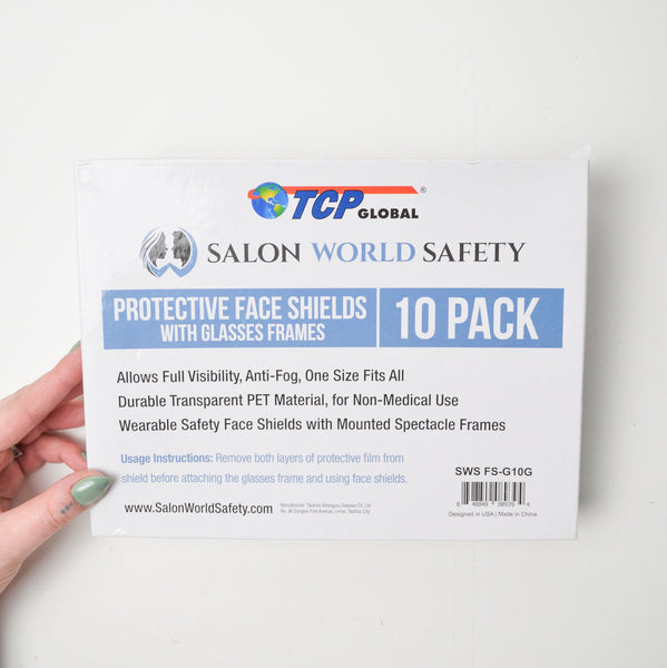 Salon World Safety Protective Face Shield Bundle