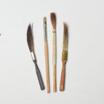 Vintage Tiny Brushes + Grumbacher Sword Striping Brushes - Set of 4