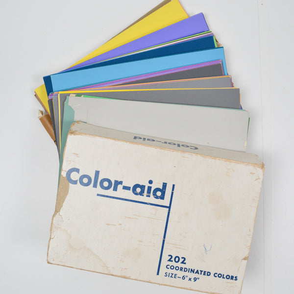 Vintage Color-Aid Coordinated Colors 6" x 9" Papers