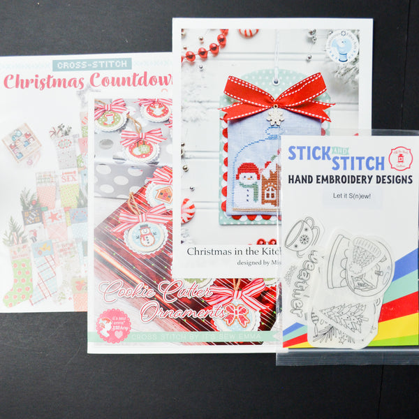 Christmas Embroidery + Cross Stitch Patterns + Transfer Bundle