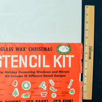Glass Wax Vintage Christmas Stencil Kit
