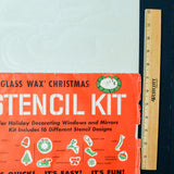 Glass Wax Vintage Christmas Stencil Kit