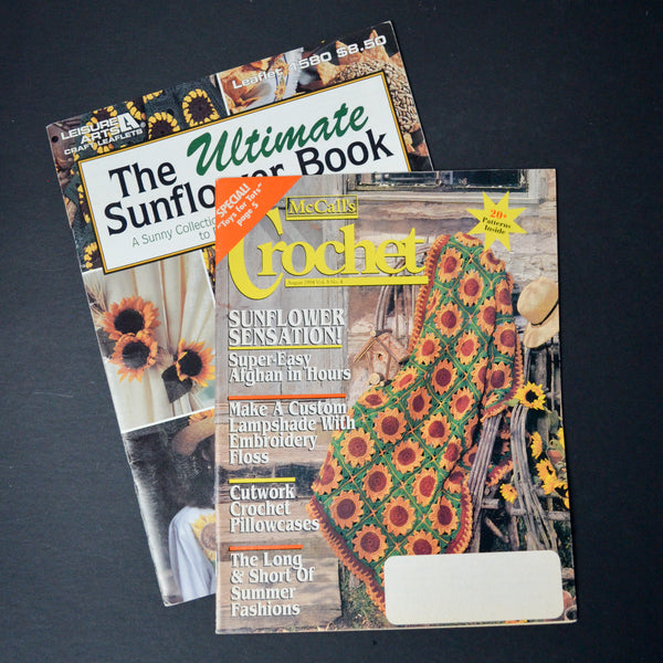 Sunflower Crochet + Craft Booklets - Set of 2
