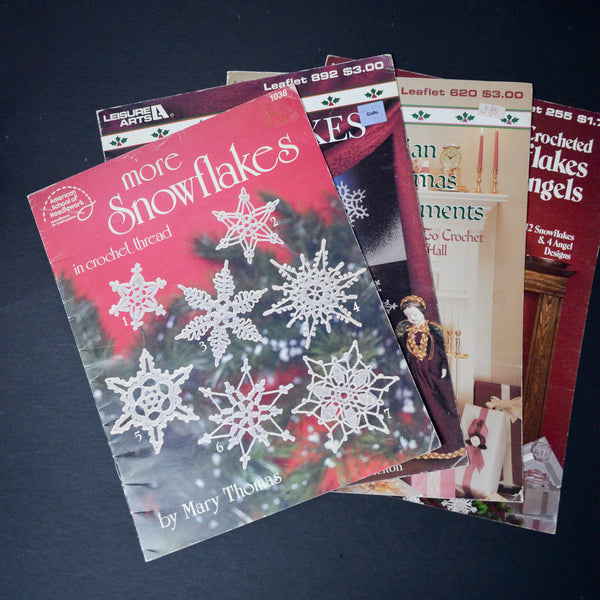 Crochet Ornament + Snowflake Booklets - Set of 4