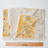Treasure Map Print Quilting Weight Woven Fabric - 42" x 76"