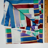 Jewel Toned Striped Spandex Knit Fabric - 50" x 52"