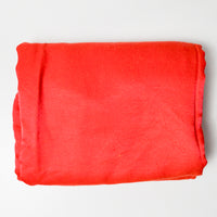 Orange + Red Double-Faced Woven Fabric - Two 56" x 70" Pieces