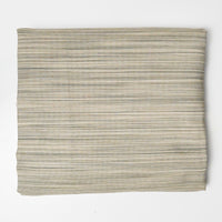 Beige + Gray-Green Striped Upholstery Fabric - 58" x 58"