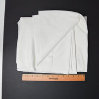 White Stretchy Double Knit Fabric - 66" x 88"