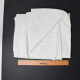 White Stretchy Double Knit Fabric - 66" x 88"