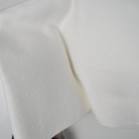 White Medium-Weight Woven Dobby Fabric - 50" x 58"