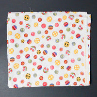 Cherry + Colorful Circle Print Quilting Cotton Fabric - 40" x 44"