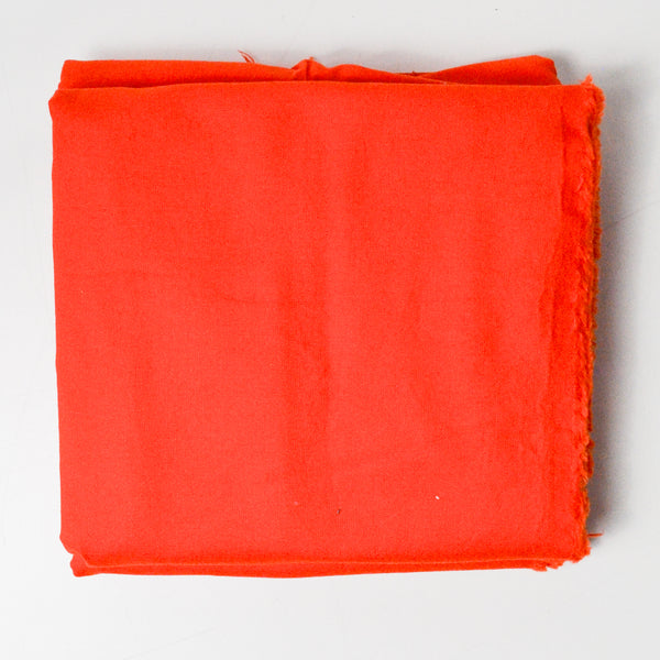 Bright Orange-Red Quilting Cotton Fabric - 44" x 72"