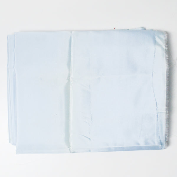 Light Blue Vintage Faille Ribbed Woven Fabric - 45" x 88"