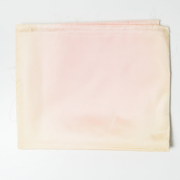 Light Pink + Yellow Vintage Faille Ribbed Woven Fabric - 44" x 70"