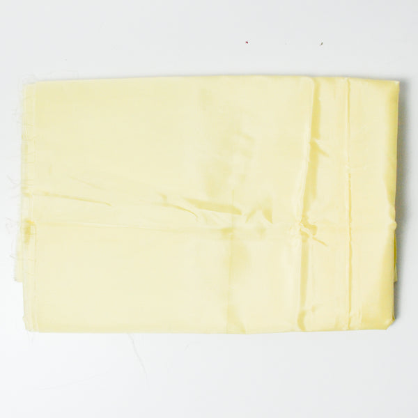 Light Yellow Vintage Faille Ribbed Woven Fabric - 39" x 45"