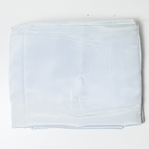 Light Blue Faded Vintage Silky Taffeta Ribbed Woven Fabric - 45" x 140"