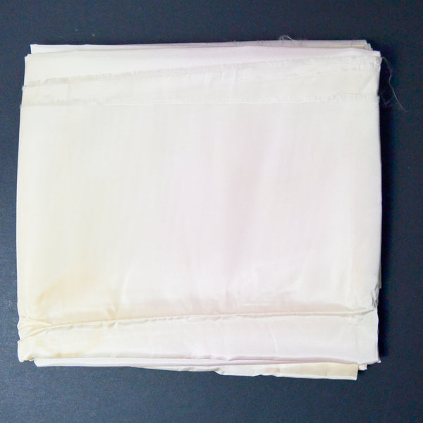 Light Pink + Yellow Vintage Faille Ribbed Woven Fabric - 45" x 107"