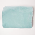 Light Teal Velvety Upholstery Fabric - 48" x 84"