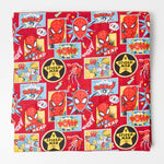 Spiderman Print Quilting Weight Woven Fabric - 44" x 74"