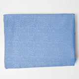 Blue Textured Waterproof Woven Upholstery Fabric - 54" x 92"