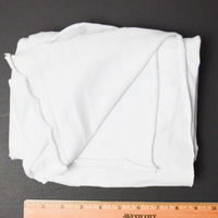 White Cotton Blend Knit Fabric - 34" x 60"
