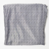 Gray + Black Heathered Shiny Knit Fabric - 58" x 60" + Extra