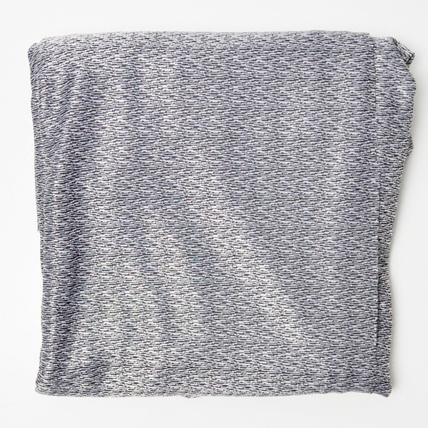 Gray + Black Heathered Shiny Knit Fabric - 58" x 60" + Extra