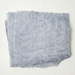 Light Gray Sheer Crinkled Fabric - 58" x 232"