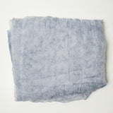 Light Gray Sheer Crinkled Fabric - 58" x 232"
