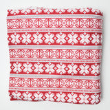 Red + White Star Print Flannel Fabric - 44" x 144"