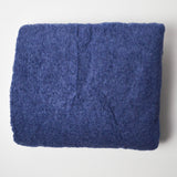 Dark Blue Faux Shearling Fabric - 60" x 60"