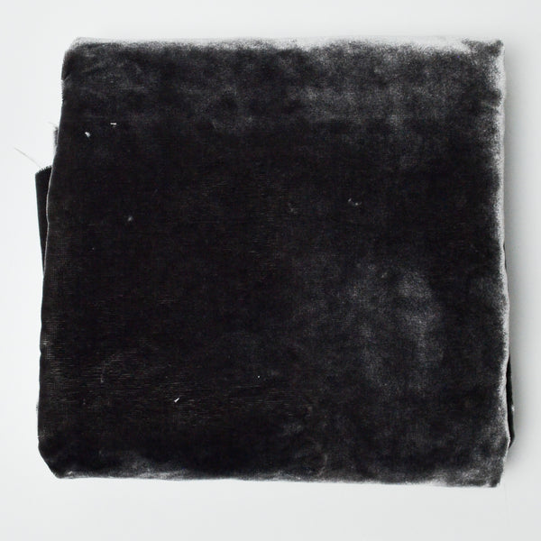 Dark Gray Chenille Upholstery Fabric - 40" x 59"
