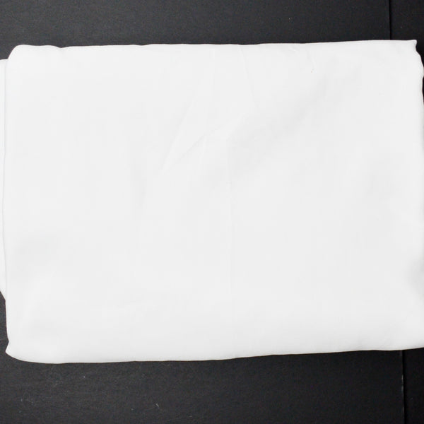 White Polyester Woven Fabric - 64" x 96"