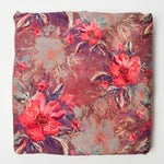 Red + Purple Floral French Terry Fabric - 38" x 60"