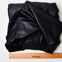 Black Slightly Shiny Coated Double Knit Fabric - 60" x 176"