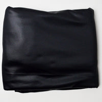 Black Slightly Shiny Coated Double Knit Fabric - 60" x 176"