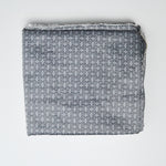 Gray Patterned Jacquard Woven Fabric - 51" x 83"