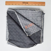 Gray Patterned Jacquard Woven Fabric - 51" x 83"